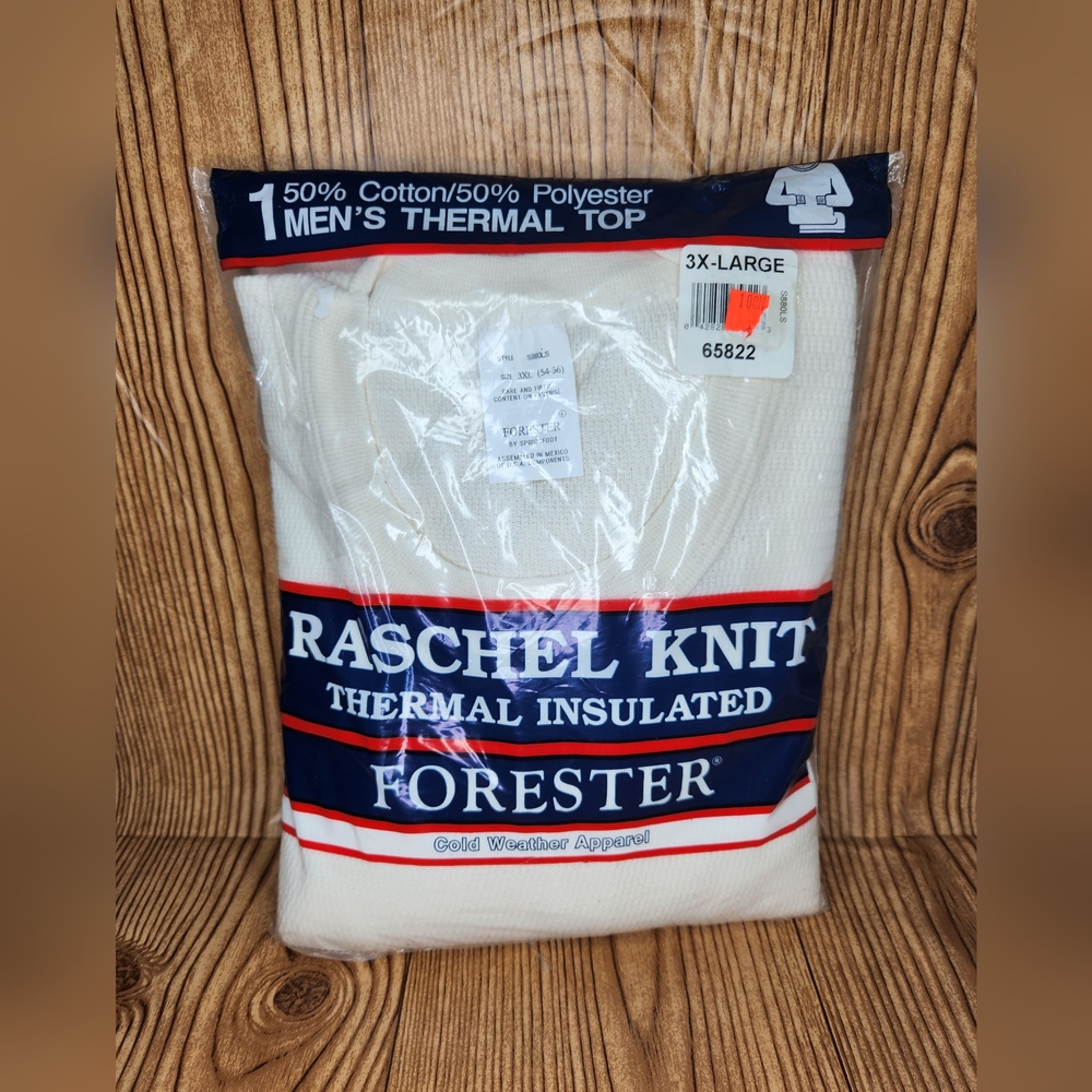 Men's Forester‎ Raschel Knit Thermal Insulated Long Sleeve Top Size 3XL NWT